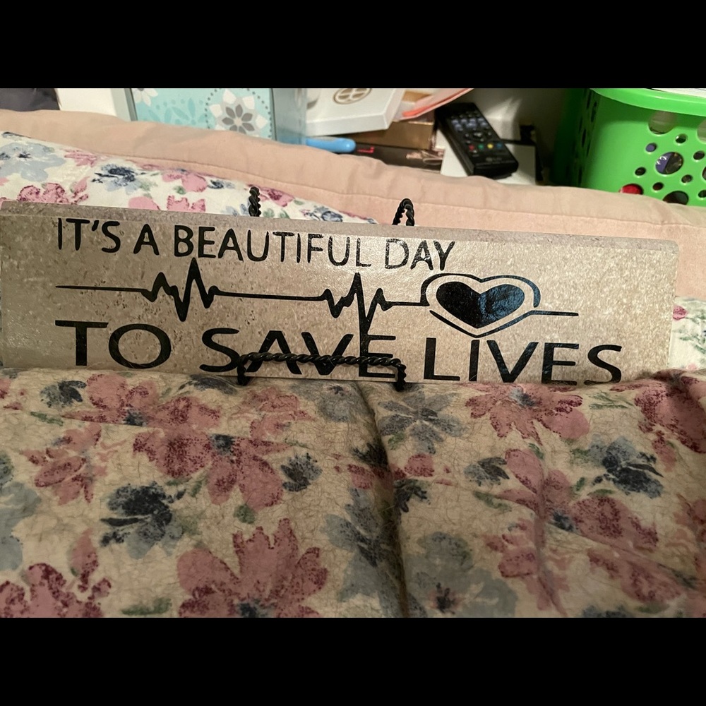 Custom Greys Anatomy Sign with stand